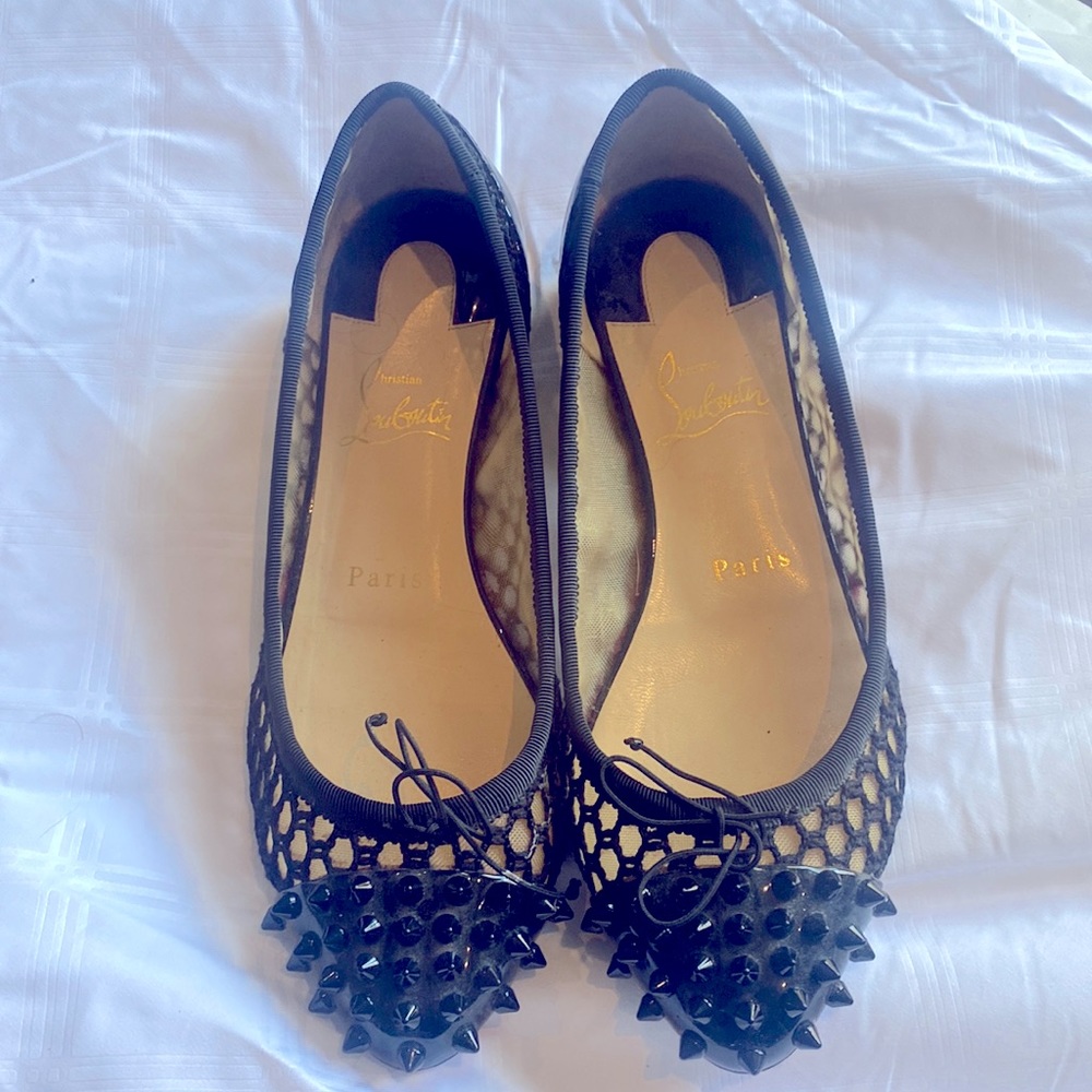 COPY - Christian Louboutin black patent ballet flats size 37